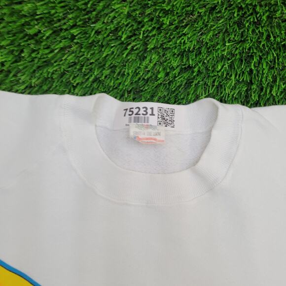 Vintage 80s Pizza Surfer Sweatshirt XL 22x25 Garibaldi - Picture 13 of 15